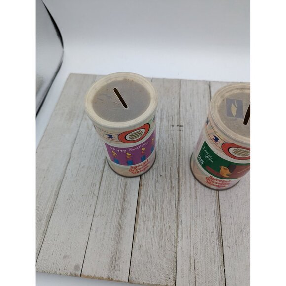 Lot of 2 Special Occasion Edition Stamp Tin Banks Birthday Love - Picture 3 of 10